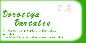 dorottya bartalis business card